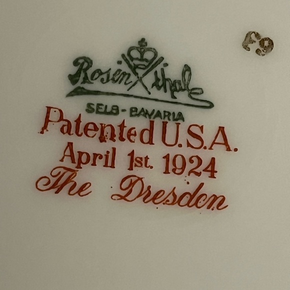 Rosenthal ELSE Bavaria Floral Porcelain Dinner Plate “The Dresden” Victorian
